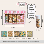 Confect Baby Shower Sprinkles | Mix Silver Baby Feet & Feeding Bottle Sprinkles Pack of 5 (BABY SHOWER -04) | Grocsy