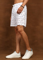 Fabmade Snow Leaf Shorts | Grocsy
