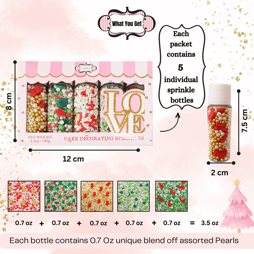 Confect Christmas Sprinkles CH Multipack 24 | Grocsy