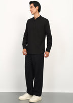 Fabmade Noir Linen Kurta Set | Grocsy