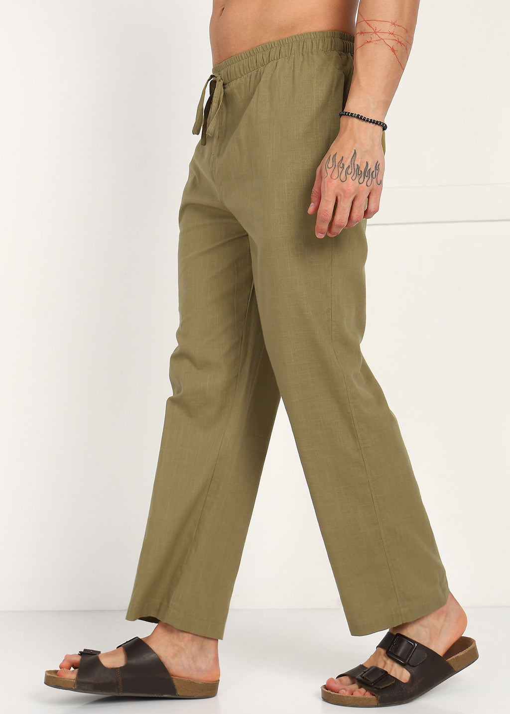 Fabmade Olive Root Linen Pyjama | Grocsy