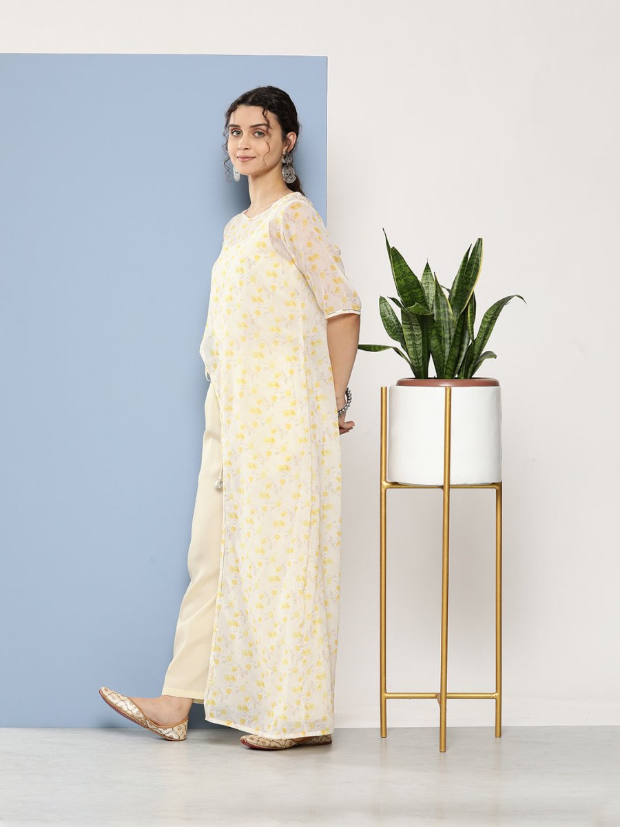 Ahalyaa Printed Waist Tie-Ups Basic Jumpsuit | Grocsy