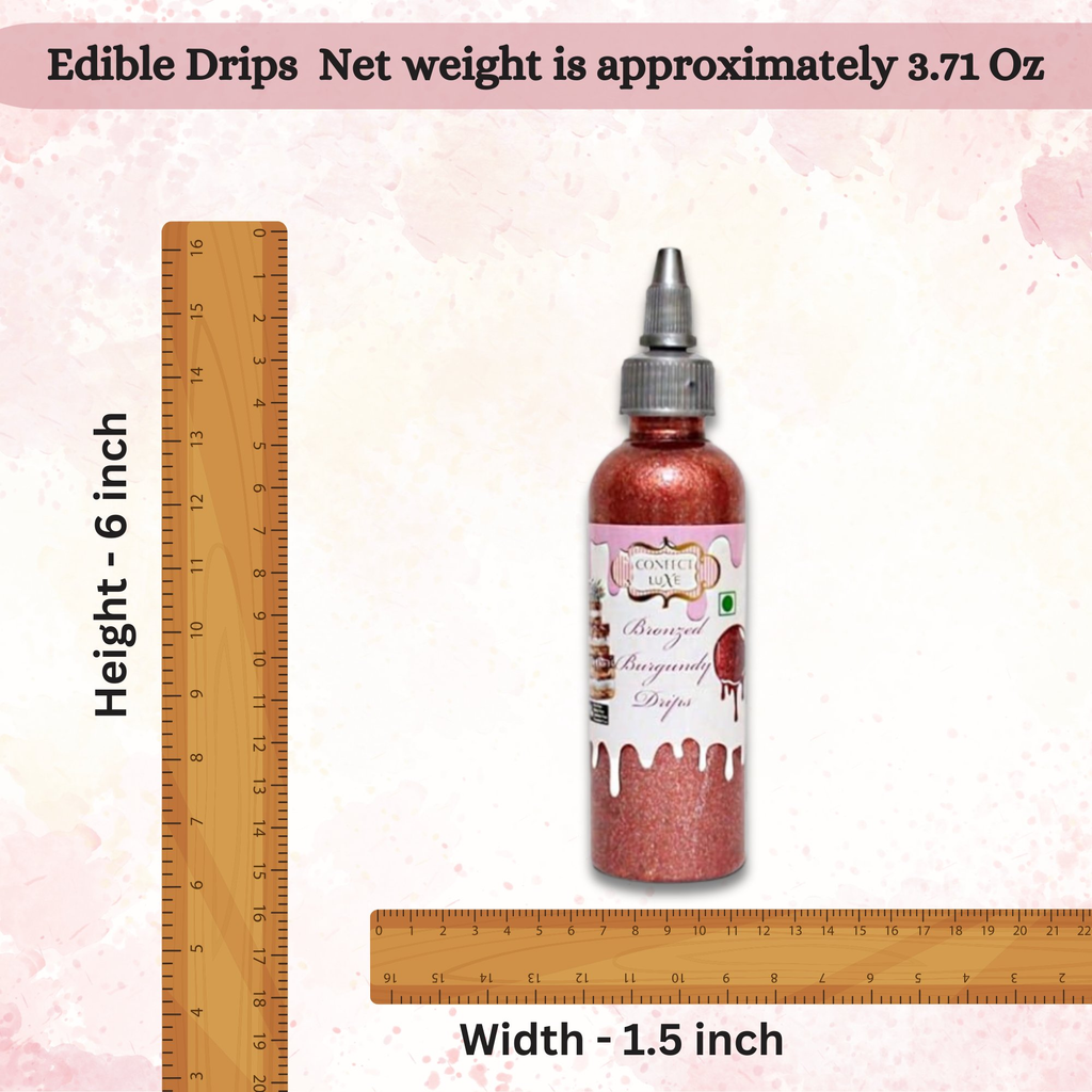 Confect Bronzed Burgundy | Edible Drips | Grocsy