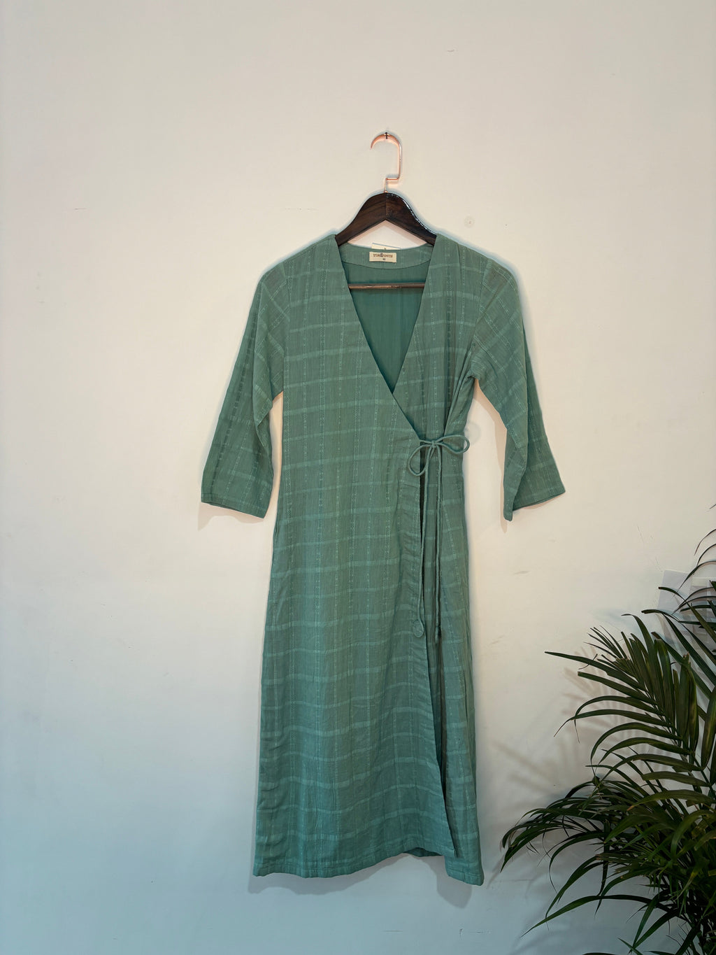 trueBrowns Blue Square Dobby Kurta Set | Grocsy