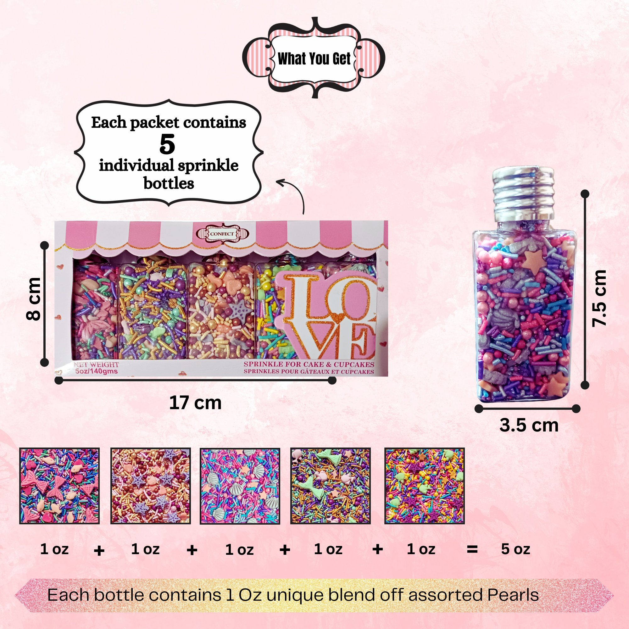 Confect Under the Sea Sprinkles for Decorations 02 | Grocsy