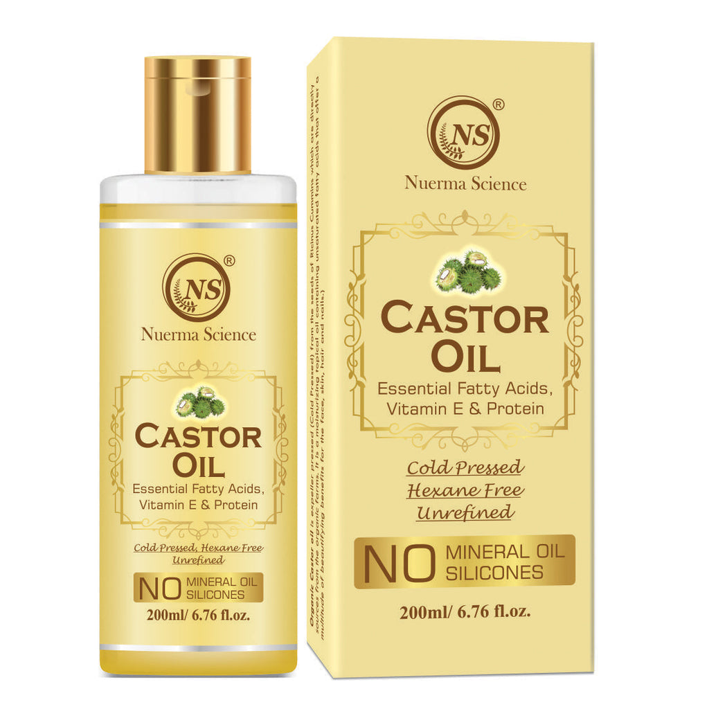 Nuerma Science Castor Oil For Skin & Body | Hydrating & Soothing Massage Oil | Grocsy