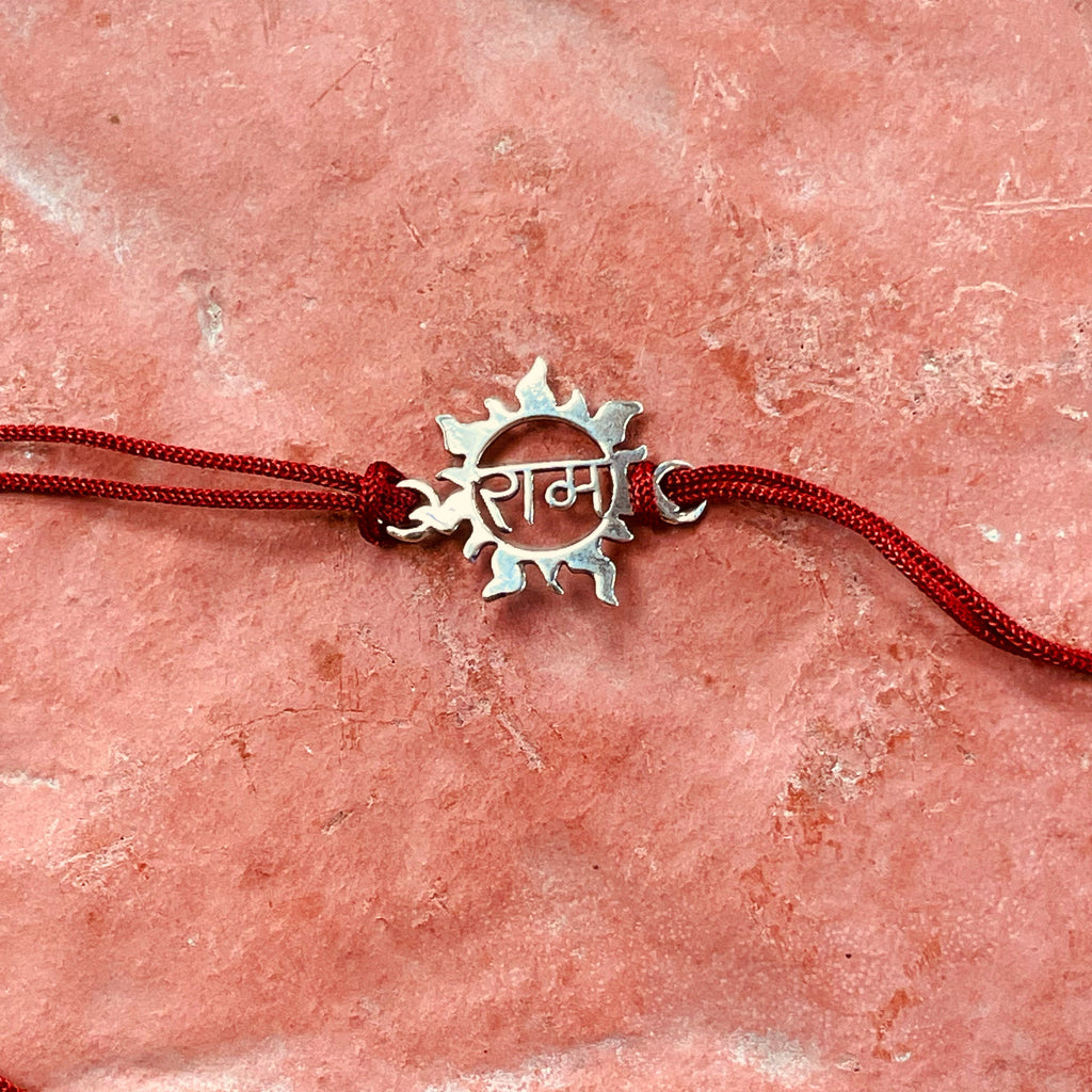 trueBrowns 925 Sterling Silver Ram Thread Rakhi | Grocsy