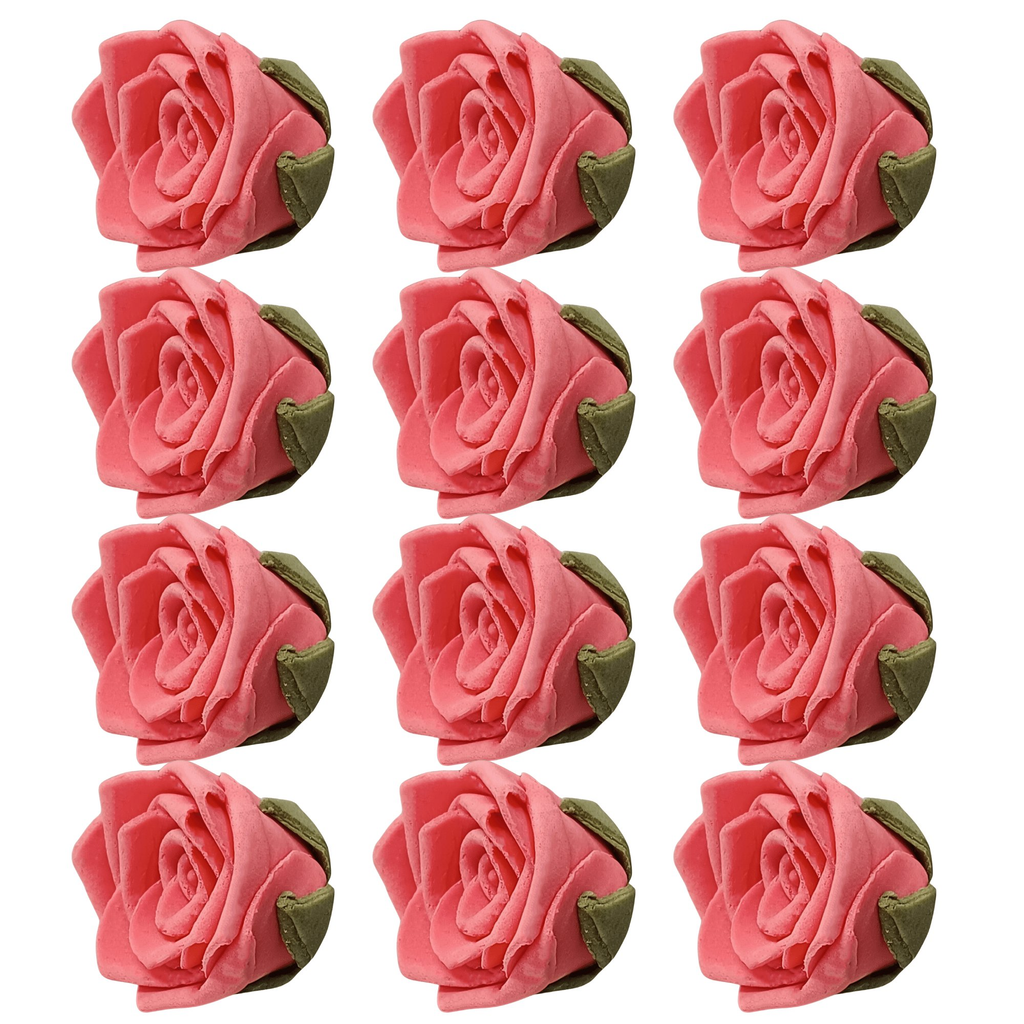 Confect Salmon Pink | Edible Sugar Roses Topper | Grocsy