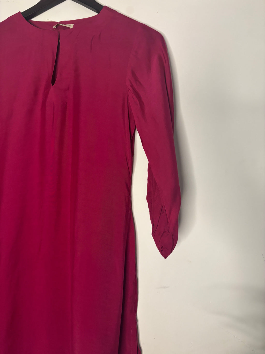 trueBrowns Pink Solid Muslin Top | Grocsy