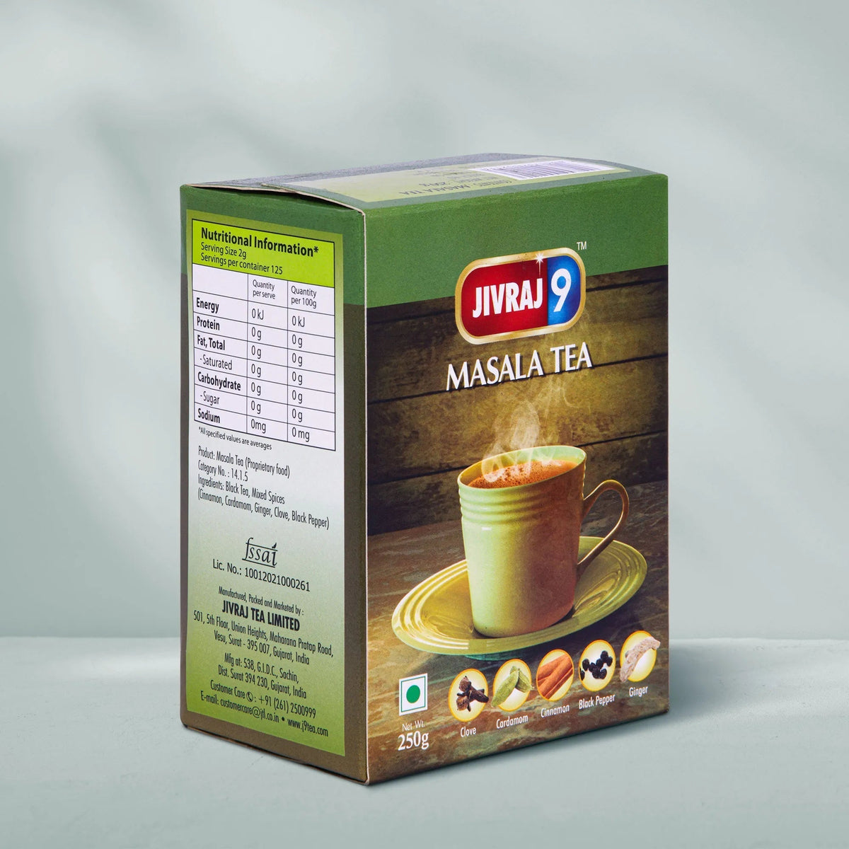 jivraj9 Tea Masala Tea Box Pack | Grocsy
