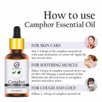 Nuerma Science Camphor (Kapoor) Cold Pressed Oil For Skin & Hair Care | Grocsy