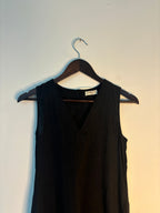 trueBrowns Black Slub Dress | Grocsy