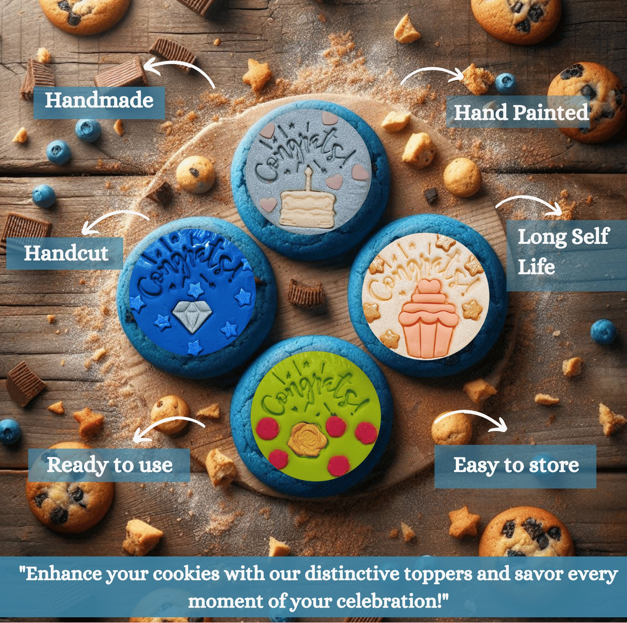 Confect Congrats | Edible Celebration Topper | Grocsy