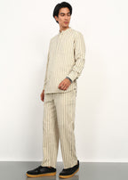 Fabmade Sandline Stripe Linen Set | Grocsy