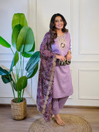 The52 Women's Gorgeous Viscose Embroidery Straight Kurta with Pant And Dupatta Set | Grocsy