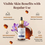 Velleja Kumkumadi Face Oil with Kashmiri Saffron & Sandalwood | Ayurvedic Anti Aging Face Serum for Brightening, Dark Spots & Pigmentation | Grocsy