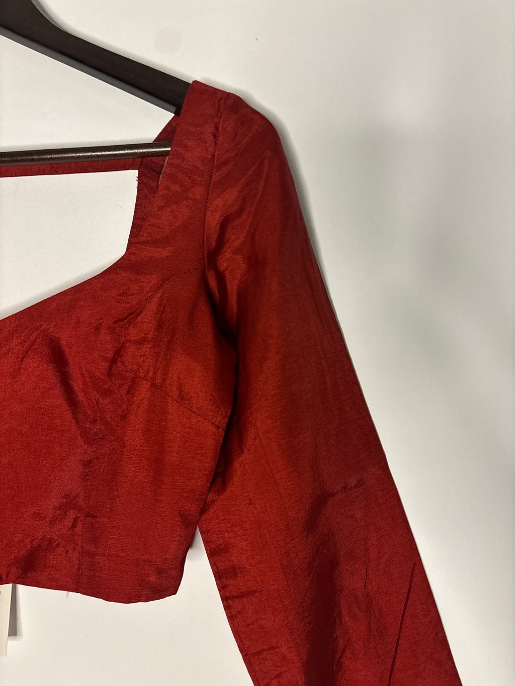 trueBrowns Red Silk Blouse | Grocsy