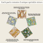 Confect Baby Shower Sprinkles | Birthday Sprinkles | Gender Reveal Sprinkles Pack of 5 (BABY SHOWER -05) | Grocsy