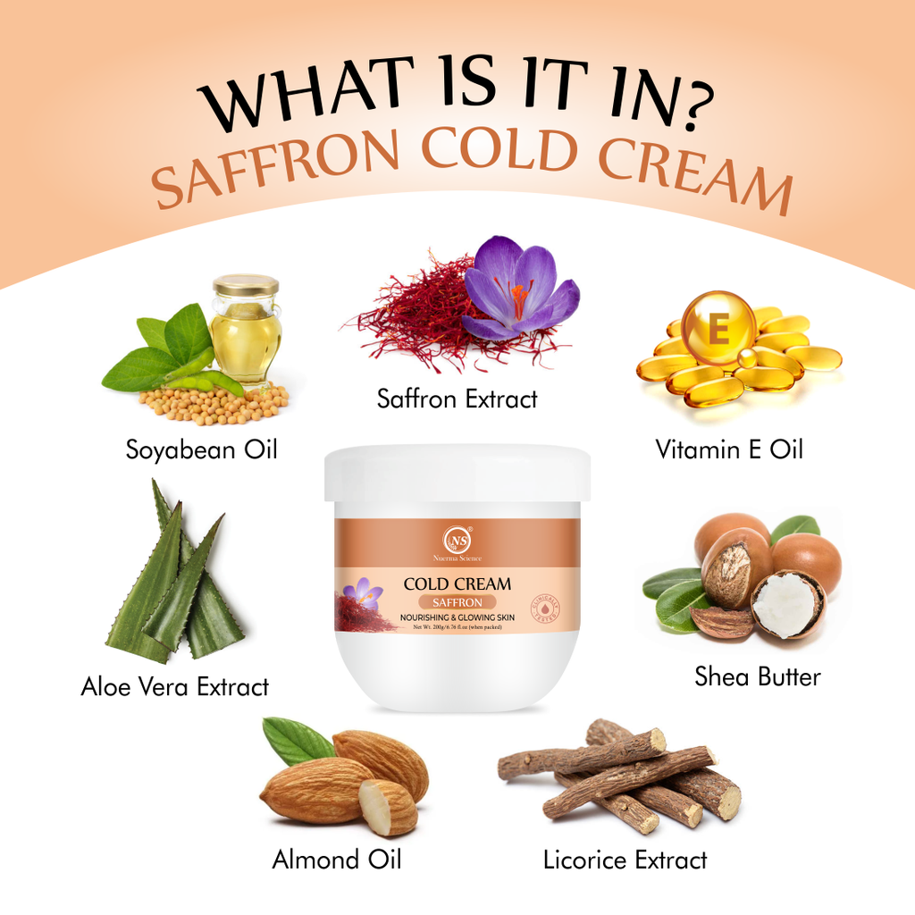 Nuerma Science Saffron Cold Cream For Nourishing & Glowing Skin | Grocsy