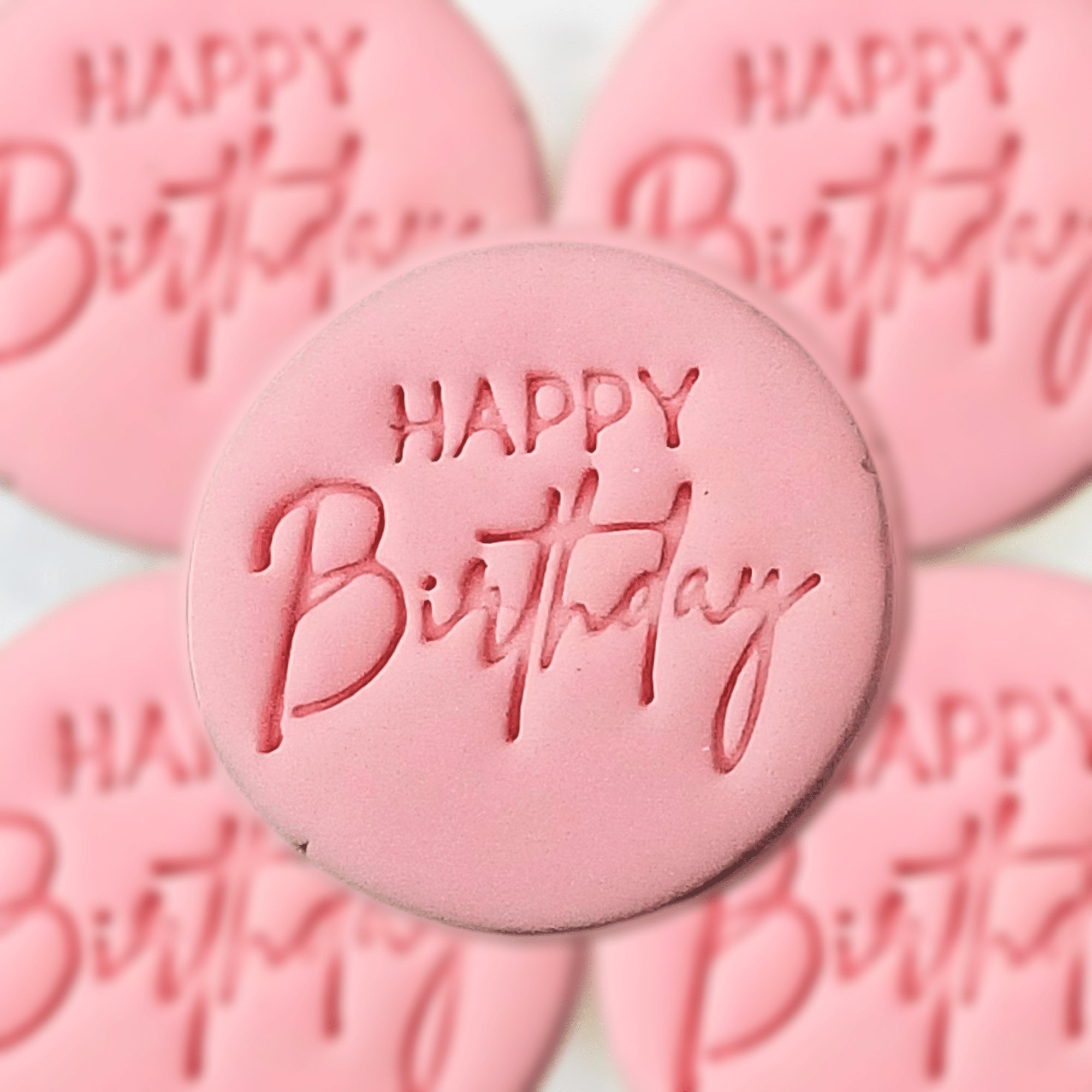 Confect Toppers Cutters | Congratulations Topper Cutter | Fondant Cutter | (Happy Birthday 02) | Grocsy