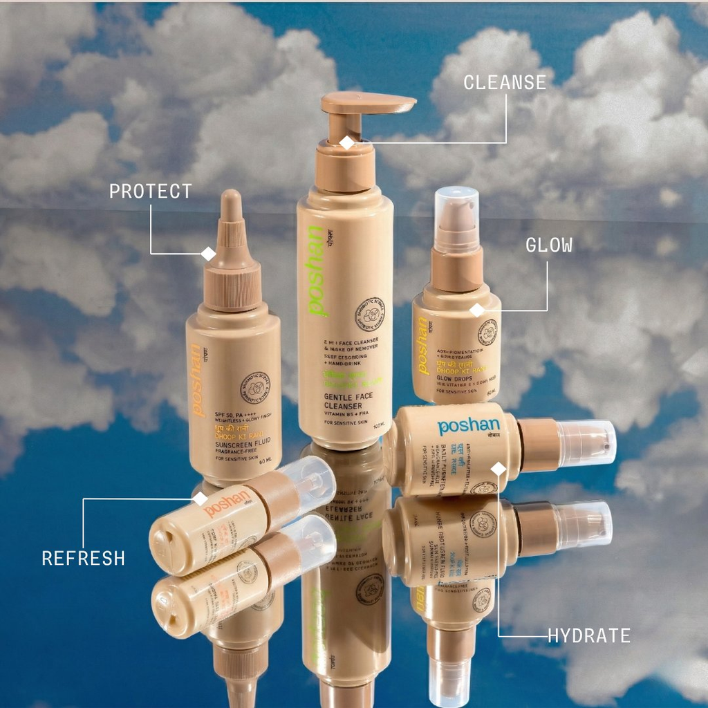 Poshan Skincare Sampoorn Poshan - Complete Routine | Grocsy