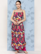 InWeave Women's Navy Bird Japanese Art Strappy Set | Grocsy