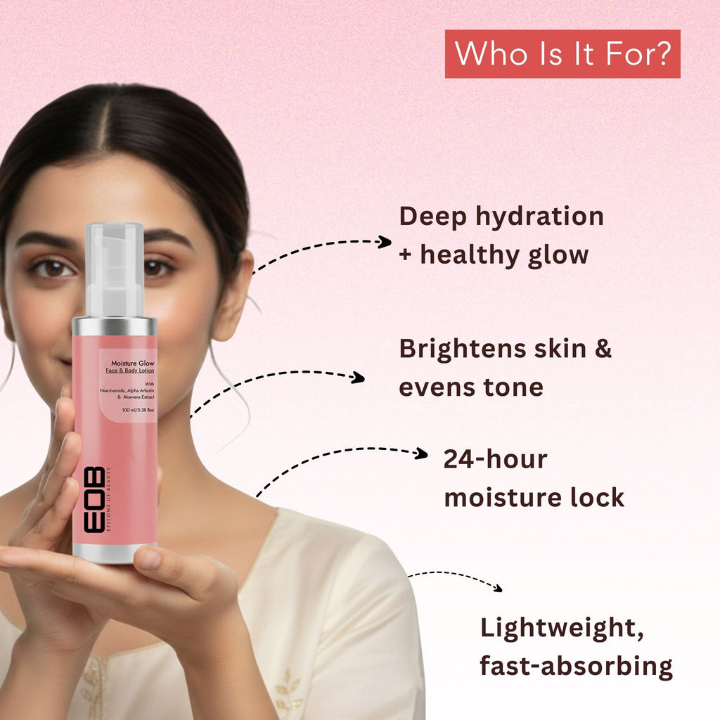 EOB Moisture Glow Lotion for Face & Body | Grocsy