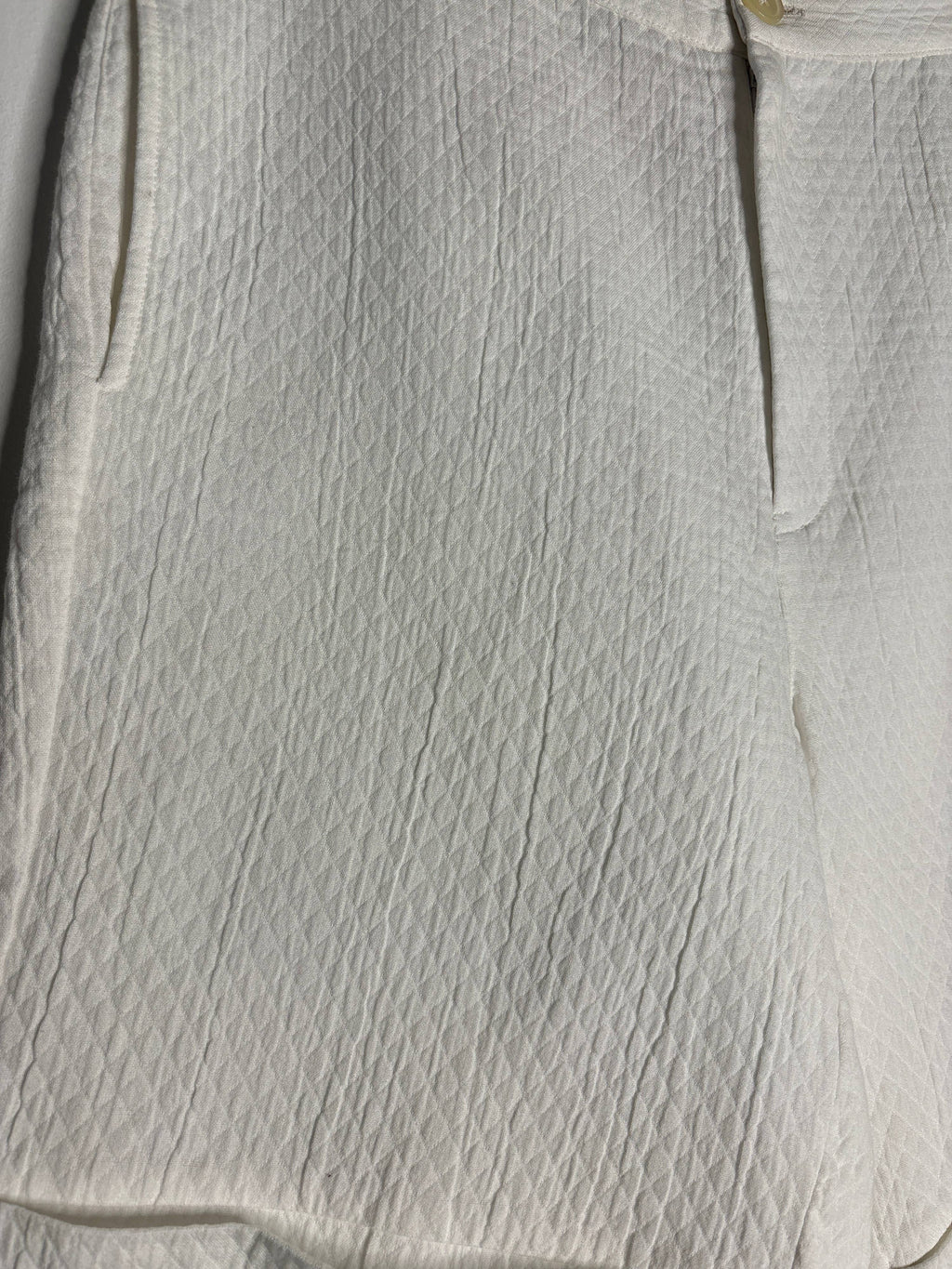 trueBrowns White Cotton Shorts | Grocsy