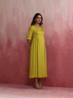 trueBrowns Modal Lime Green Dress | Grocsy