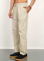 Fabmade Sandline Stripe Linen Trousers | Grocsy