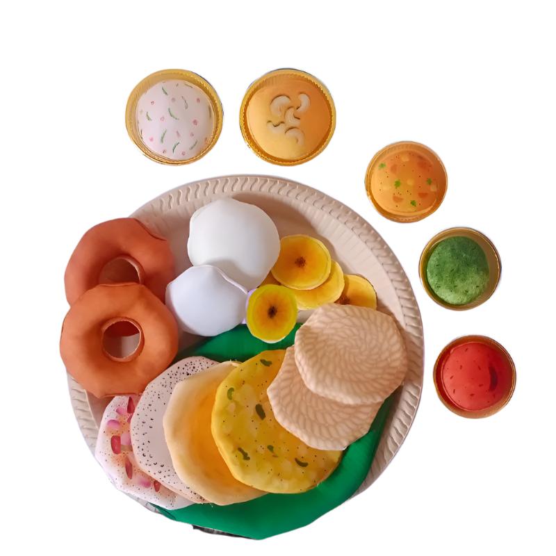 The Small Wonderland Bahubali Set-20 Piece Set-South Indian food inspired Pretend Play Food Toys | Grocsy