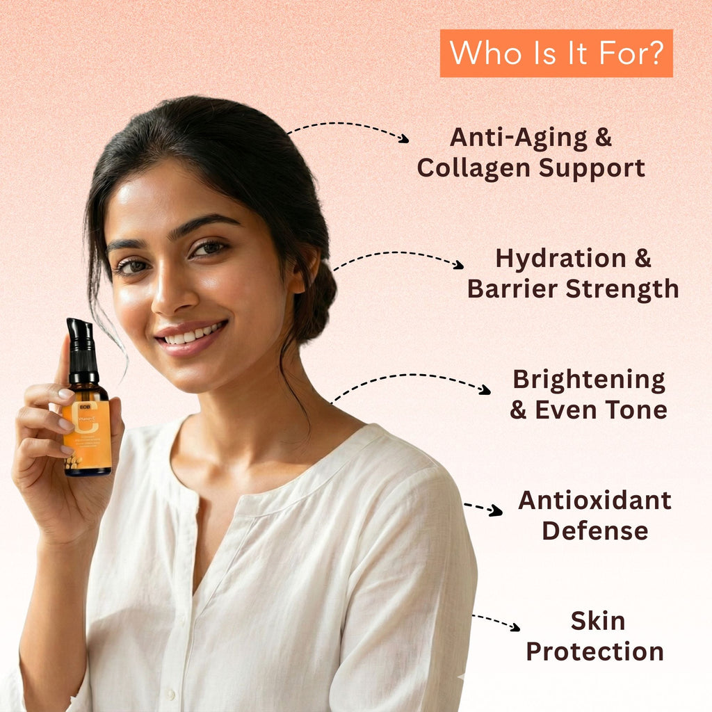 EOB 20% Vitamin C Serum with Hyaluronic Acid Face Serum | Grocsy