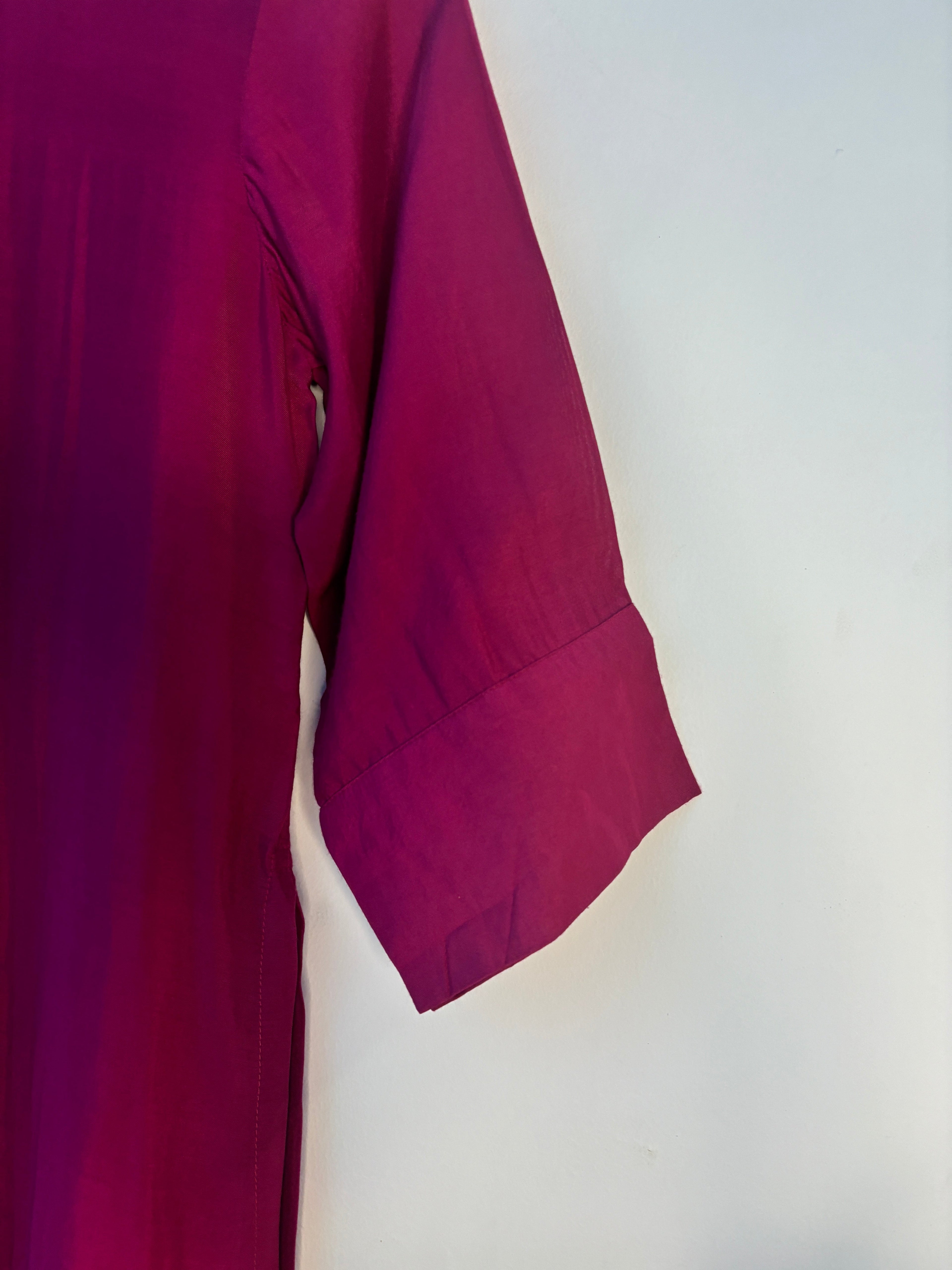 trueBrowns Pink Muslin Long Kurta | Grocsy