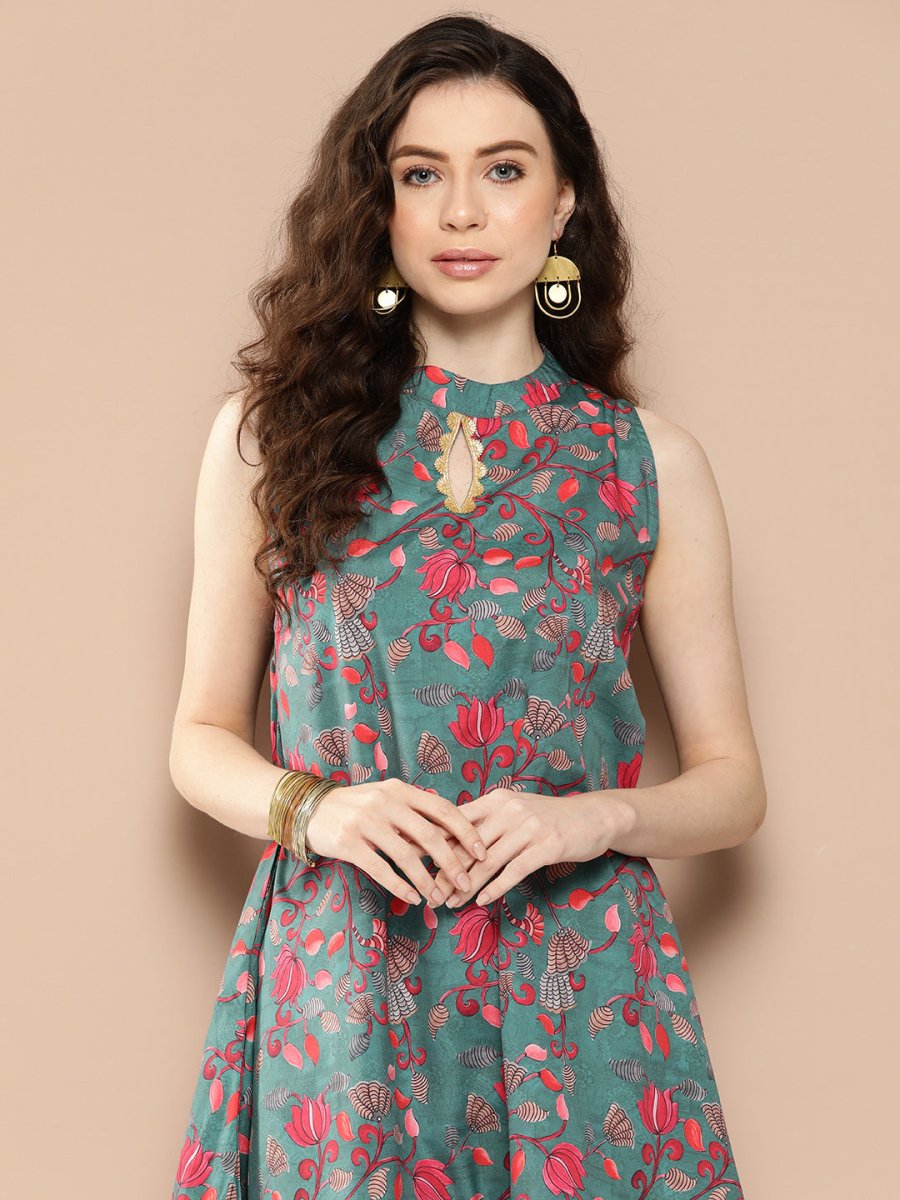 Ahalyaa Floral Printed Tunic | Grocsy
