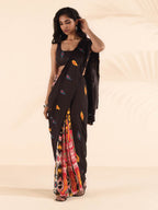 trueBrowns Cola Muslin Ikat Saree | Grocsy