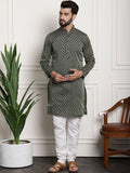Sojanya Floral Printed Mandarin Collar Kurta With Churidar | Grocsy