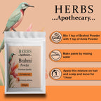 Zenvista Herbs Apothecary Brahmi Powder For Hair | Grocsy
