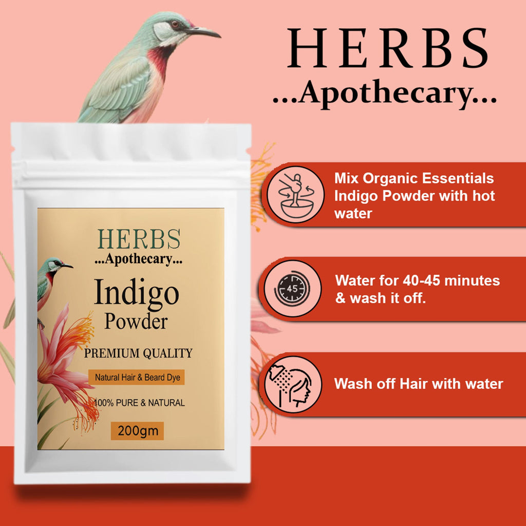 Zenvista Herbs Apothecary Indigo Powder For Natural Hair And Beard Dyes | Grocsy