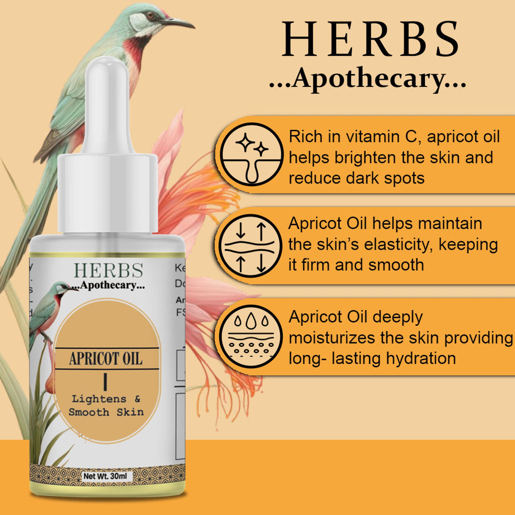 Zenvista Herbs Apothecary Apricot Oil For Skin Care And Hair Care | Grocsy