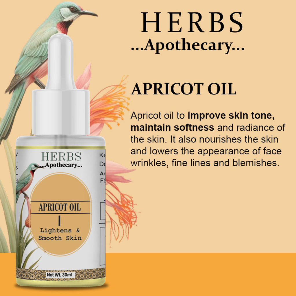 Zenvista Herbs Apothecary Apricot Oil For Skin Care And Hair Care | Grocsy