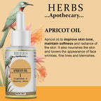 Zenvista Herbs Apothecary Apricot Oil For Skin Care And Hair Care | Grocsy