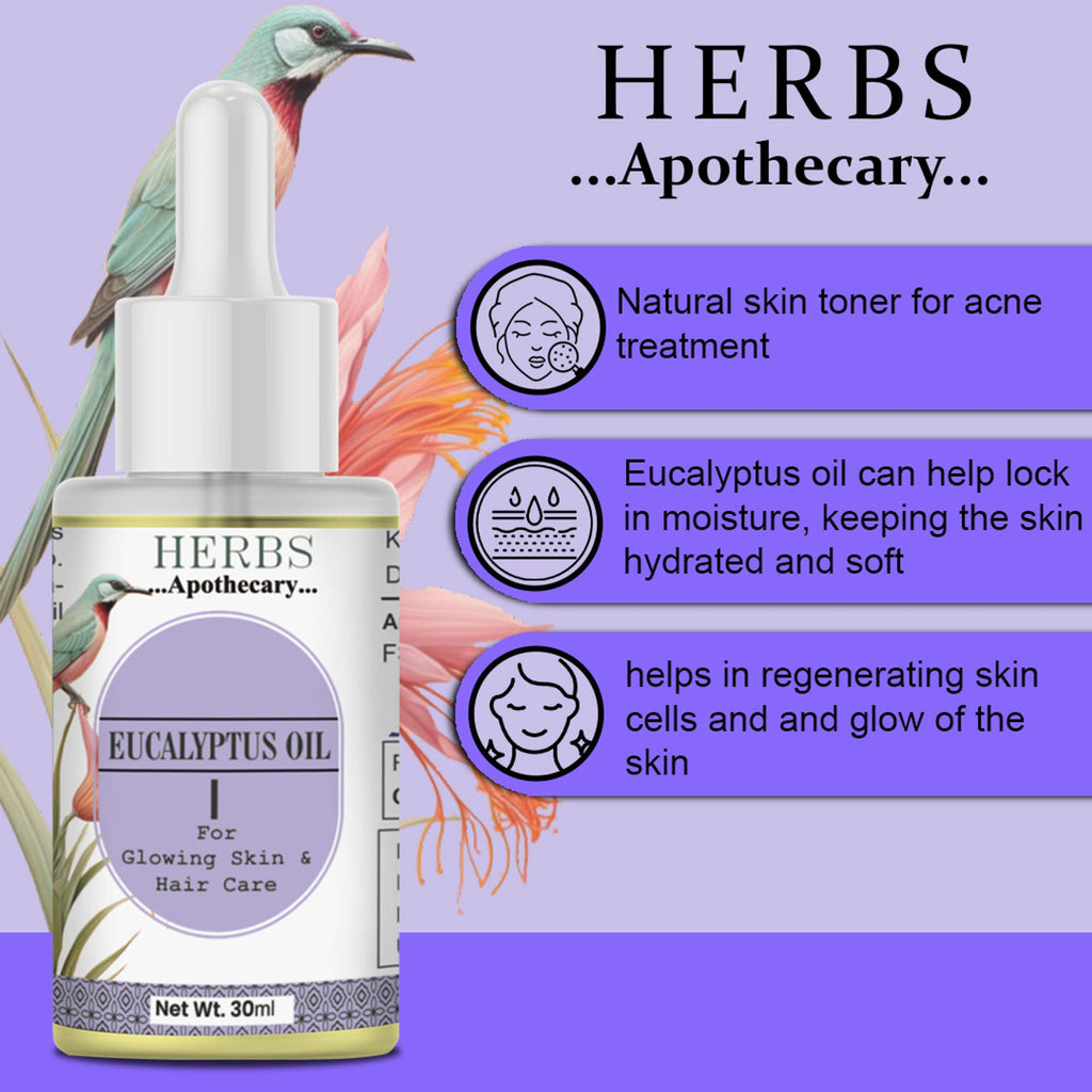 Zenvista Herbs Apothecary Eucalyptus Oil For Skin & Hair Care | Grocsy