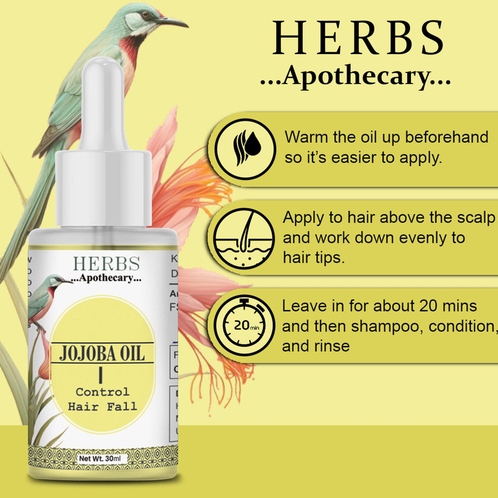 Zenvista Herbs Apothecary Jojoba Oil For Control Hair Fall | Grocsy