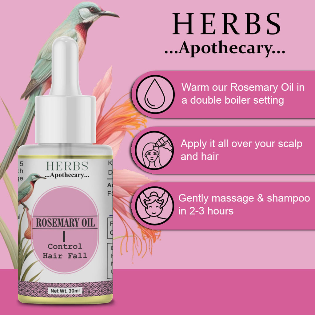 Zenvista Herbs Apothecary Rosemary Oil For Control Hair Fall | Grocsy