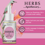 Zenvista Herbs Apothecary Rosemary Oil For Control Hair Fall | Grocsy