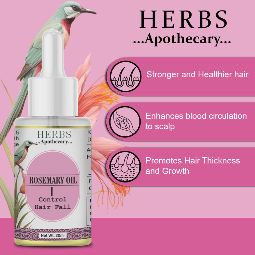 Zenvista Herbs Apothecary Rosemary Oil For Control Hair Fall | Grocsy
