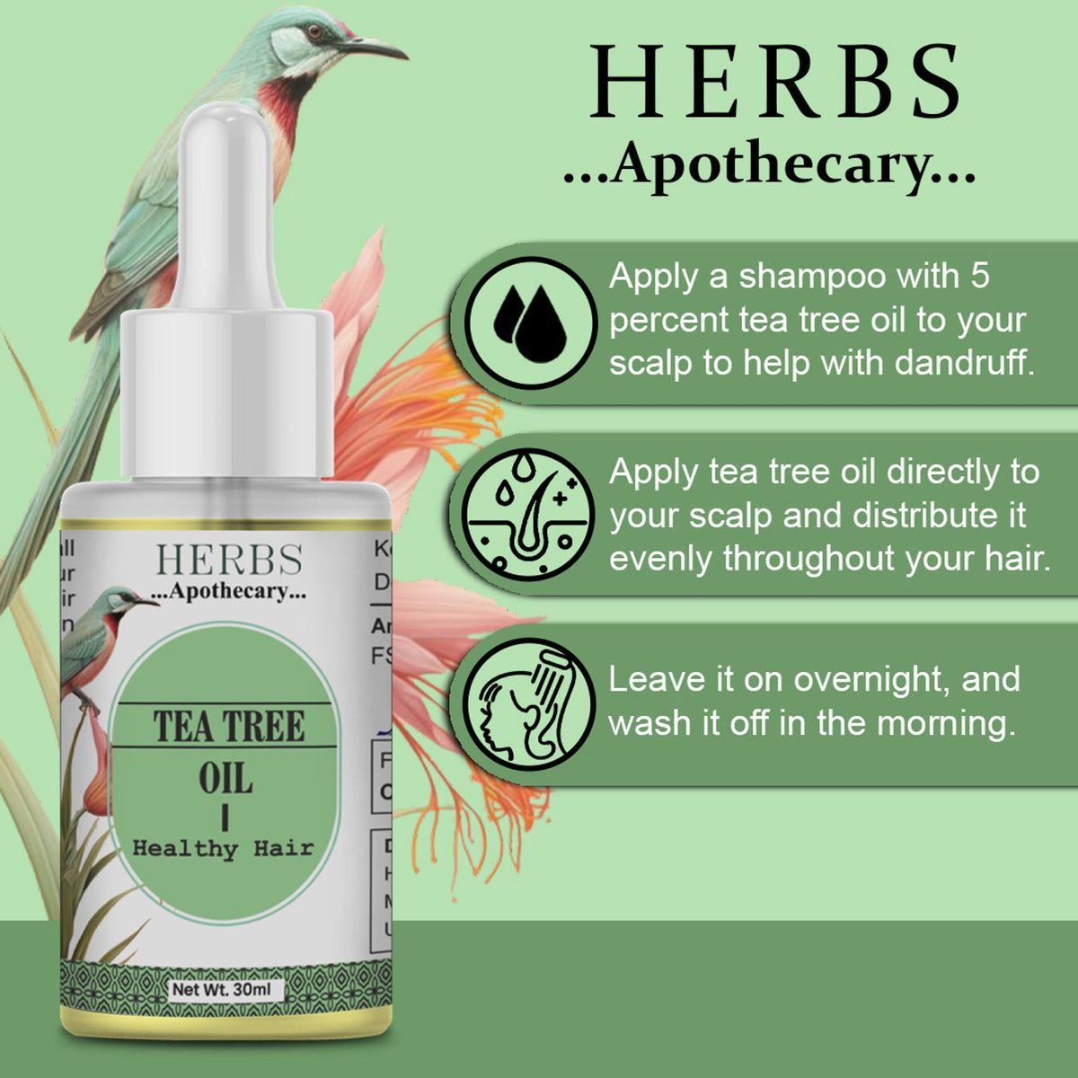 Zenvista Herbs Apothecary Tea Tree Oil For Hair | Grocsy