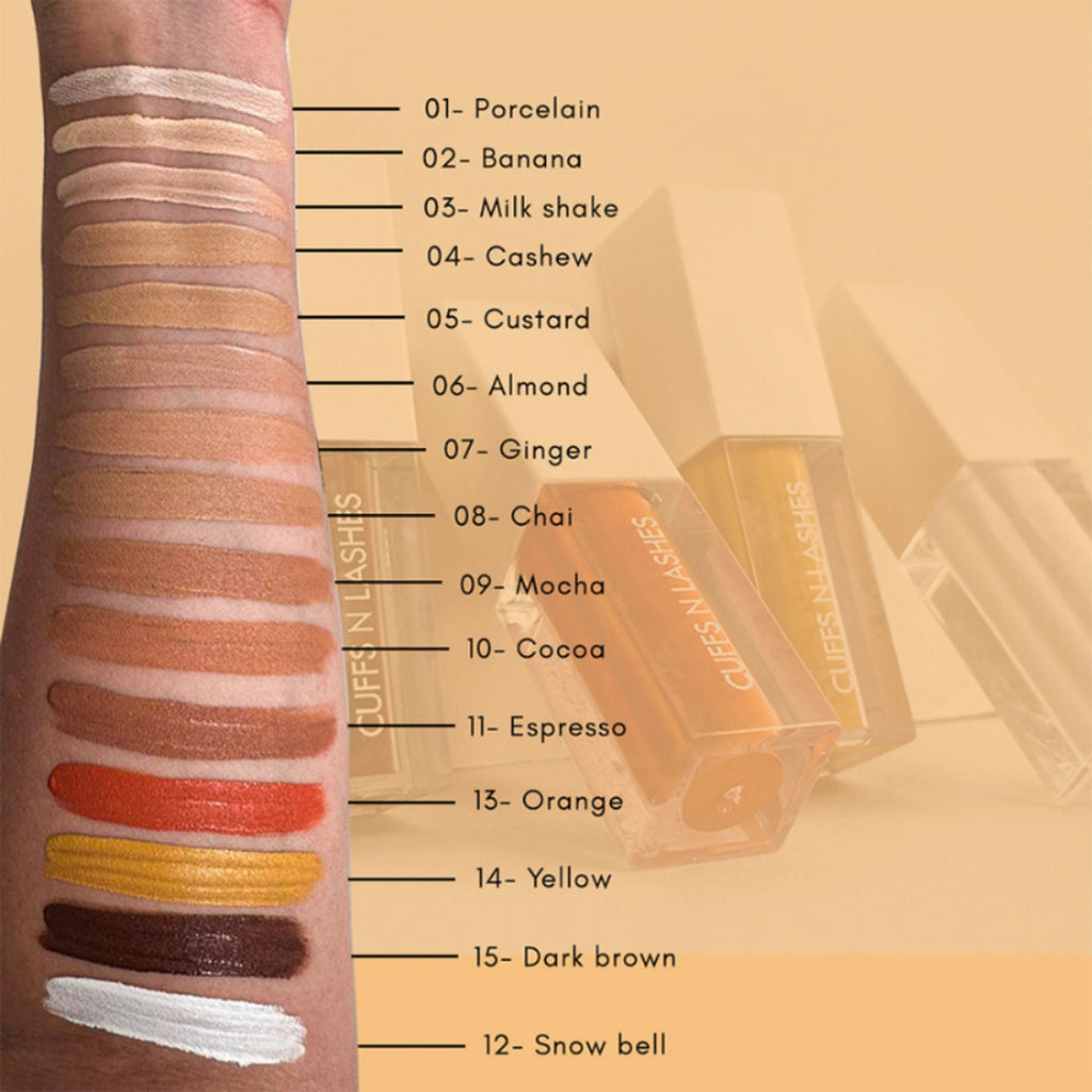 CUFFS N LASHES Cover It All Liquid Concealer - 02 Banana | Grocsy