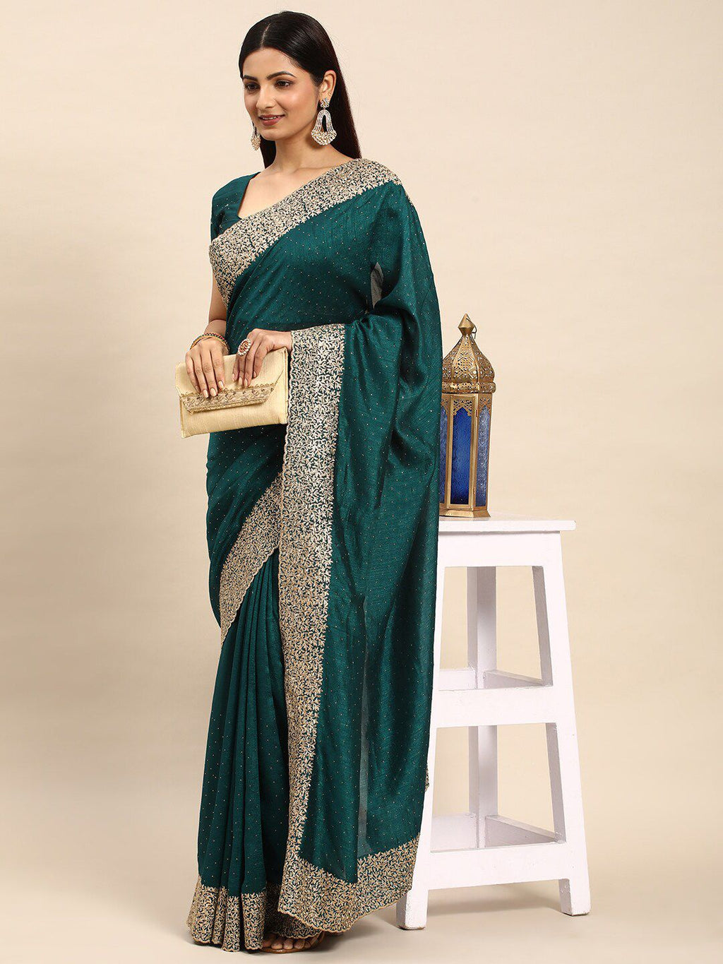 kasee Embellished Zari Saree | Grocsy