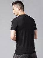 Alcis Typography Printed Dry Tech Slim Fit T-Shirt | Grocsy